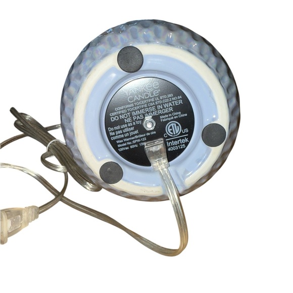 Yankee Candle Electric Wax Warmer with Melt Timer Ceramic Blue Pearl - Picture 5 of 6
